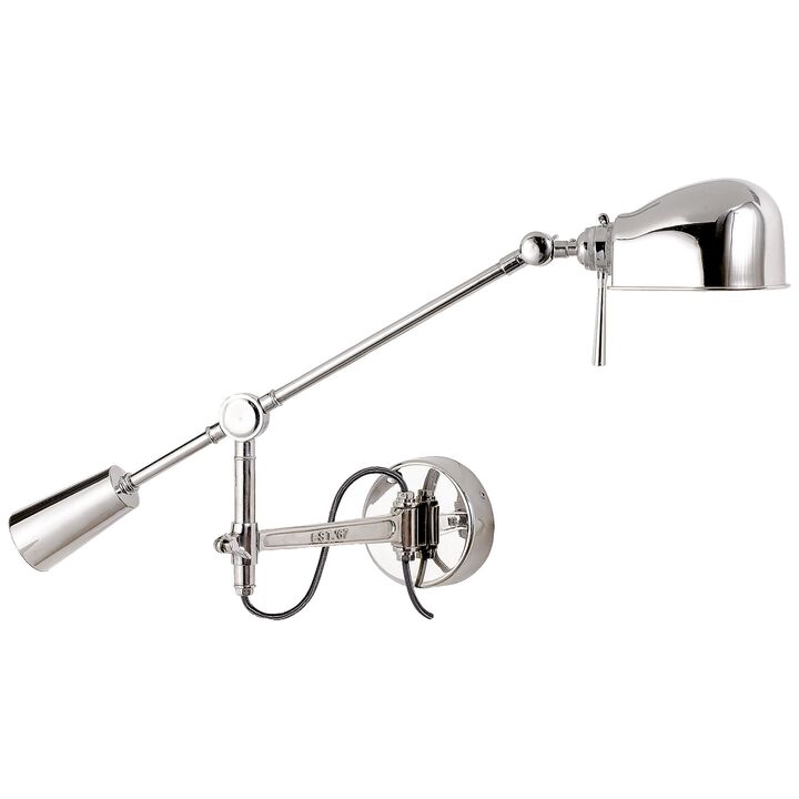 RL '67 Boom Arm Wall Lamp in Polished Nickel