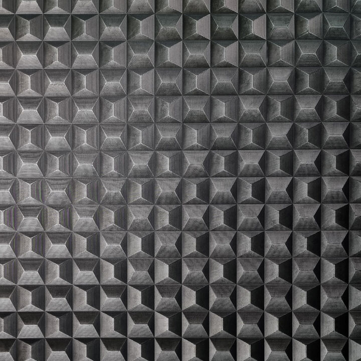 Romero Black 3D Geometric Wallpaper