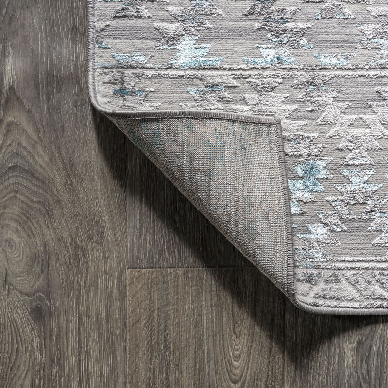 Ancient Faded Trellis Area Rug