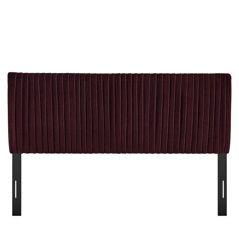 Eloise Stain-Resistant Performance Velvet Full Headboard image number 4