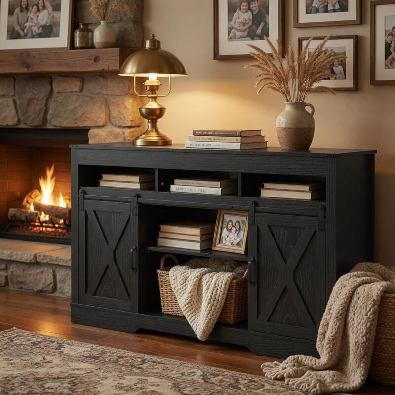 Felmol Farmhouse TV Stand image number 5