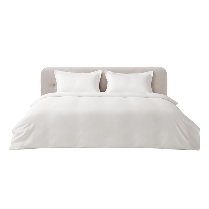 Cotton Duvet Cover Set 3 Pieces with 2 Pillow Shams, Soft Breathable Bedding Set, Zipper Closure