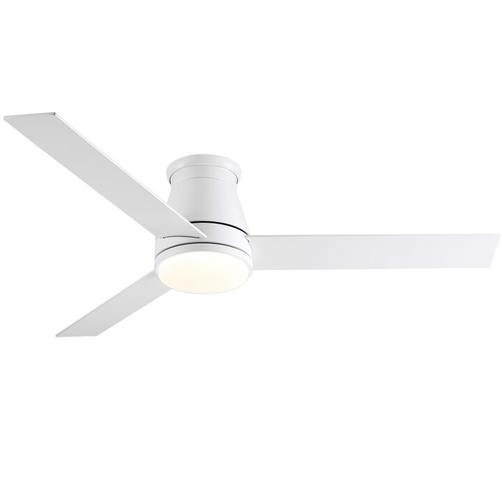 ELEMENT ACE 52 Inch Integrated LED Smart Ceiling Fan with DC Remote, Tuya APP Control, Reversible Airflow, Dimming and Timer for Bedroom and Living Room