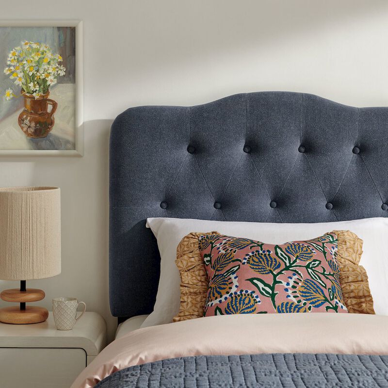 Annabel Premium Linen Blend Twin Headboard image number 7