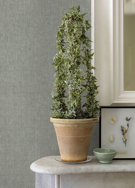 Donmei Grey Linen Wallpaper (Set of 2)