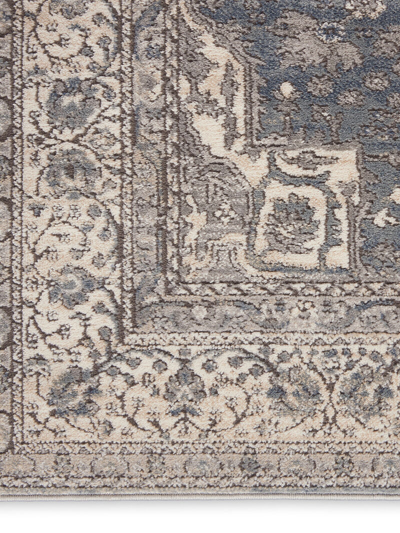 Quarry QUA07 Gray/Ivory 2'2" x 7'6" Rug image number 3