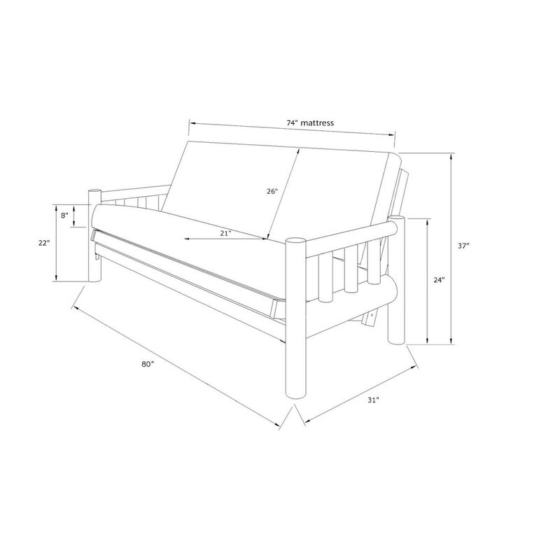 KODIAK Lodge Frame-Natural Finish-Mattress-Storage Drawers image number 5