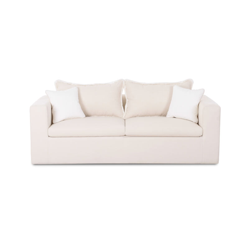 Salty Cream Performance Petite Boucle Outdoor Sofa image number 0
