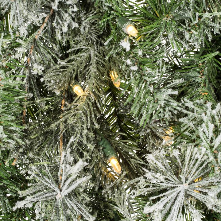 Vickerman 60" Flocked Kiana Wreath Dura-Lit 200WW