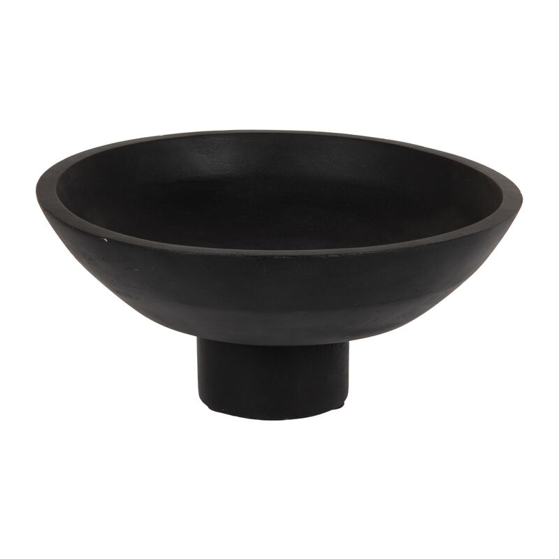 Mango Wood Footed Bowl, Natural image number 0