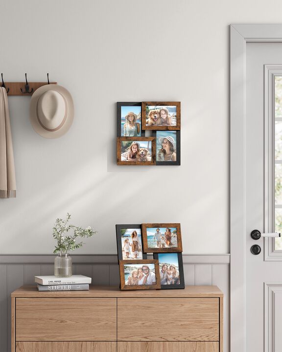 4x6 Collage Picture Frames Set of 4 Multi Photo Wall Frames