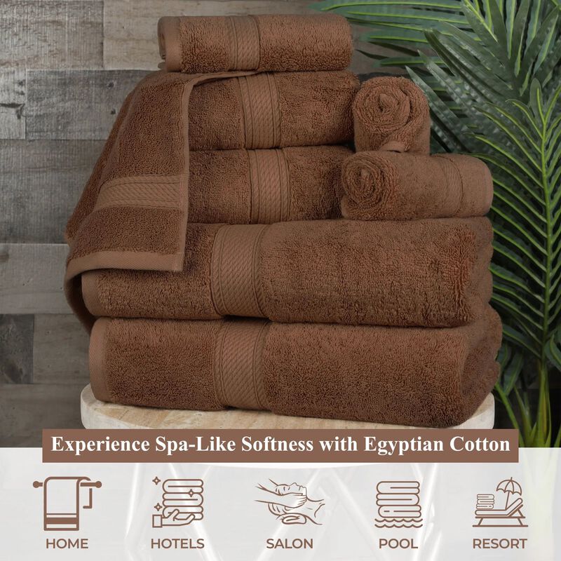 Egyptian Cotton Plush Bath Sheet Set of 2, Soft Absorbent Towels image number 3