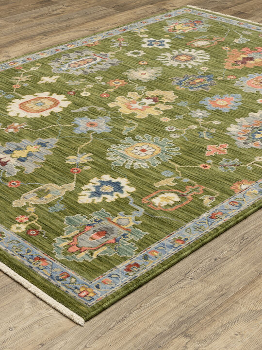 Lucca 6'7" x 9'6" Green Rug