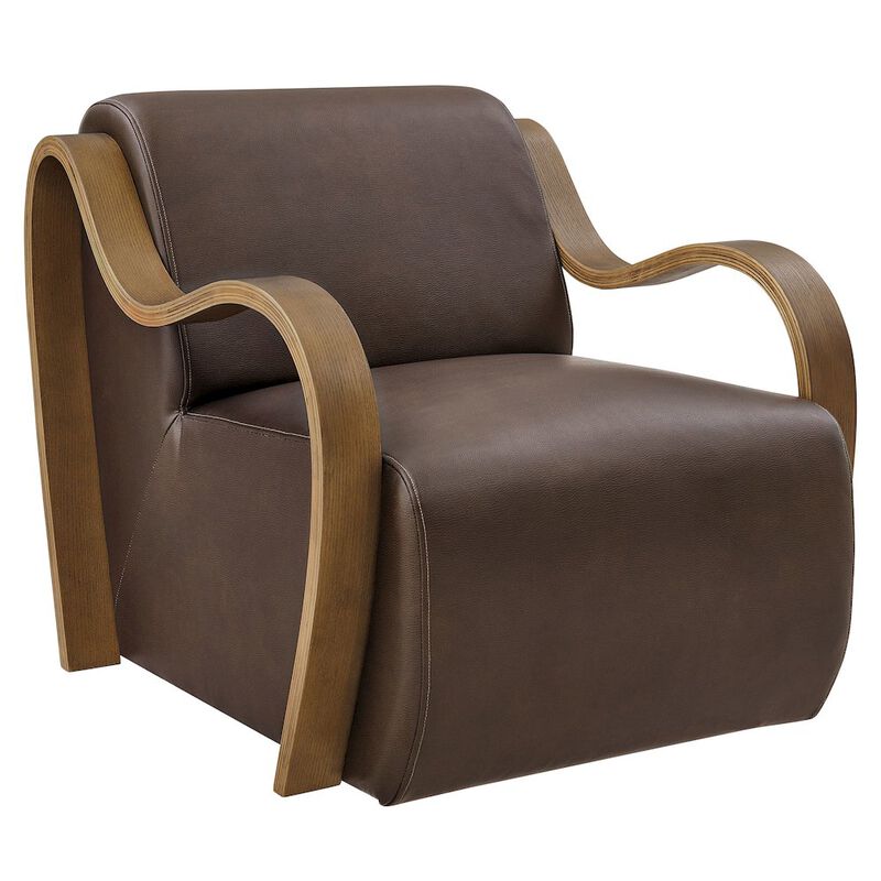 Atrium Vegan Leather Accent Armchair image number 0