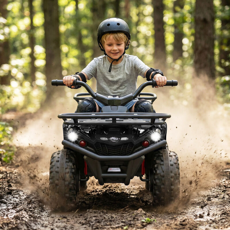 Kids Electric Ride On Quad with 24V Battery and LED Headlights for Outdoor Use image number 1