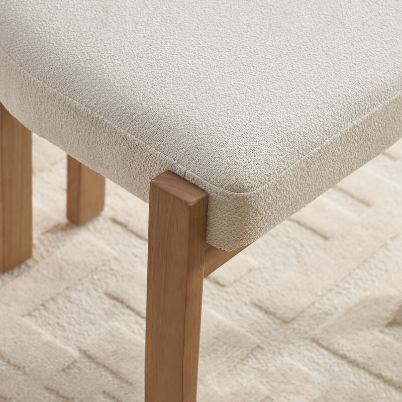 2 Pack Modern Dining Chairs, Soft Sponge Fabric Upholstered Kitchen Chairs Side Chairs image number 8