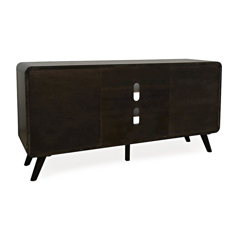 Jofran Mid-Century Modern 64 Curved Media Console TV Stand