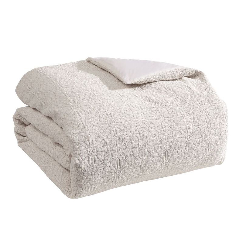 Geo Floral Matelasse 4 pc King