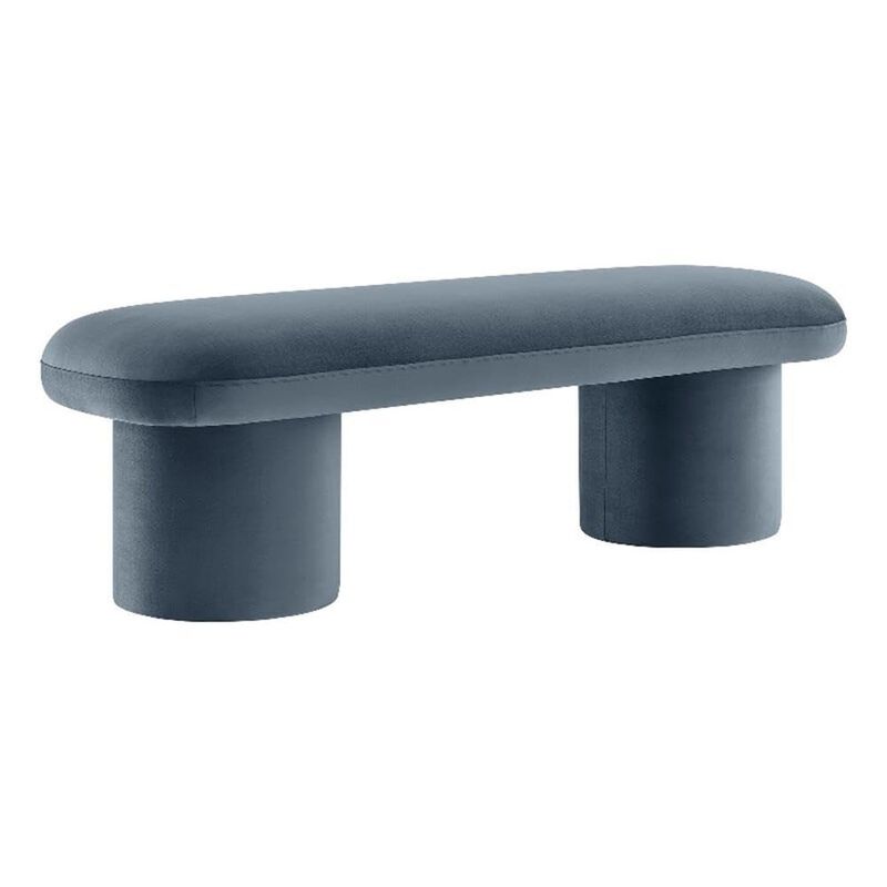 Modway Orla Performance Velvet Upholstered Bench in Taupe image number 0