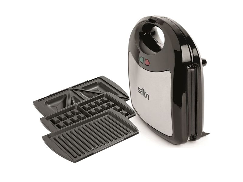 Salton SM1543 Panini And Sandwich Grill And Waffle Maker 3 In 1 image number 1