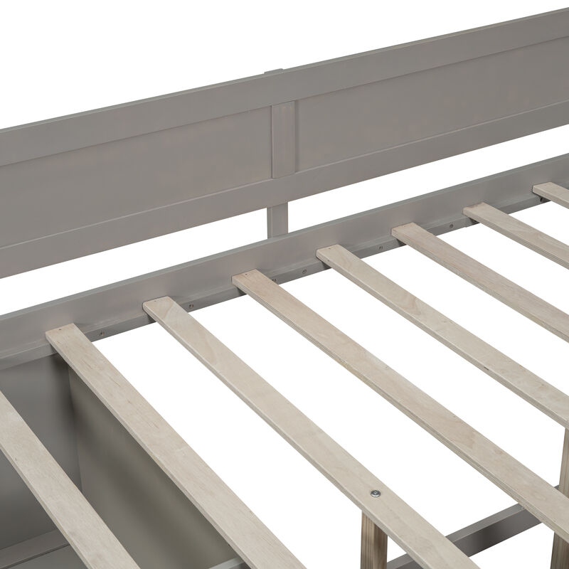 Merax Daybed with Drawers and Shelves image number 8