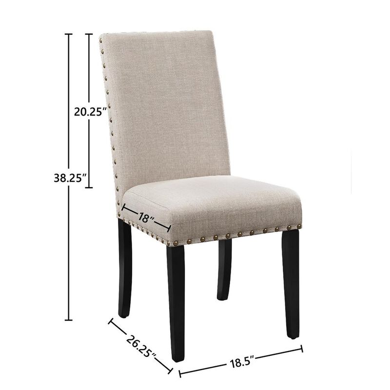New Classic Furniture Crispin Natural Beige Solid Wood Dining Chair (Set of 6)