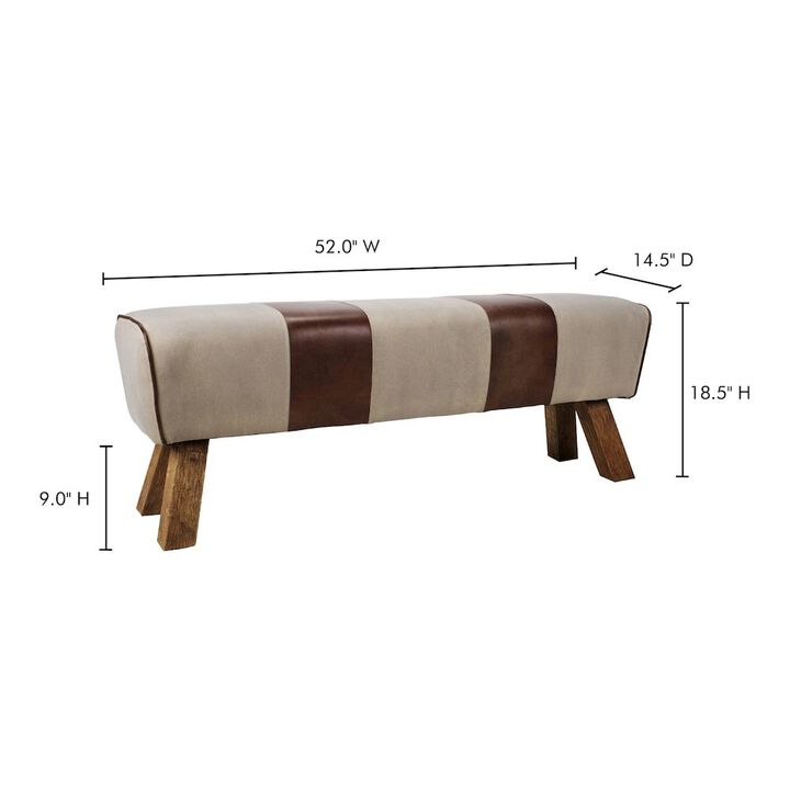Moe's Home Collection Pommel Bench