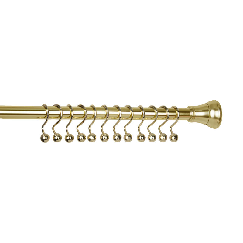 Metal Shower Curtain Hooks, Set of 12 image number 2