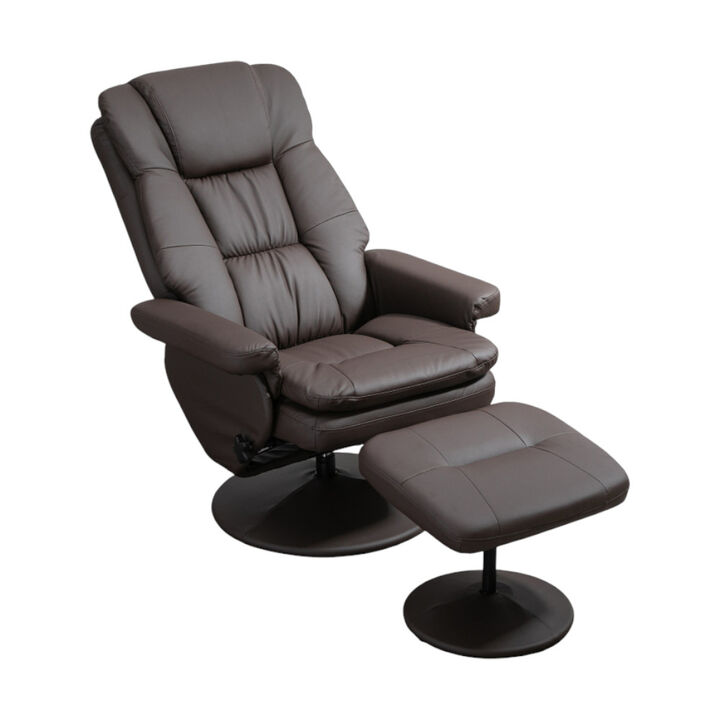 Adjustable Massage Office Chair with Tilt Recline and Padded Armrests