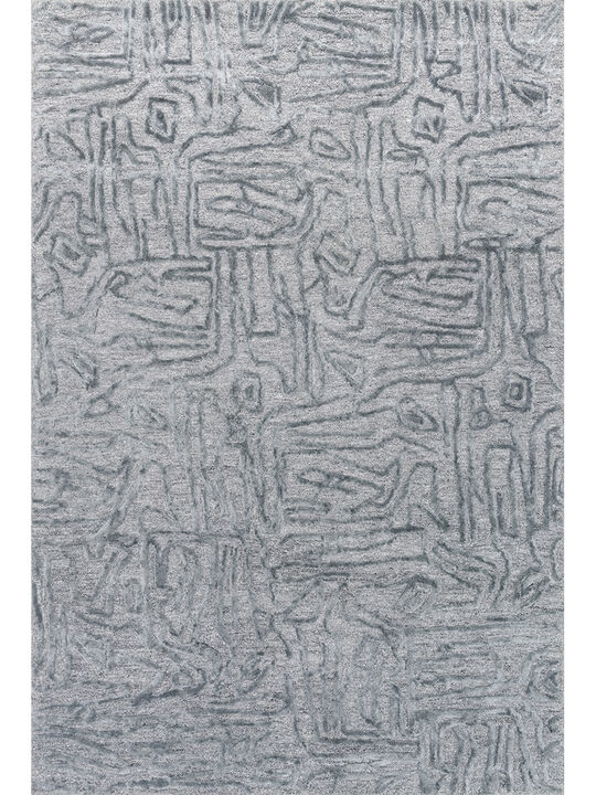 Juneau JY06 Light Blue/Light Blue 3'6" x 5'6" Rug