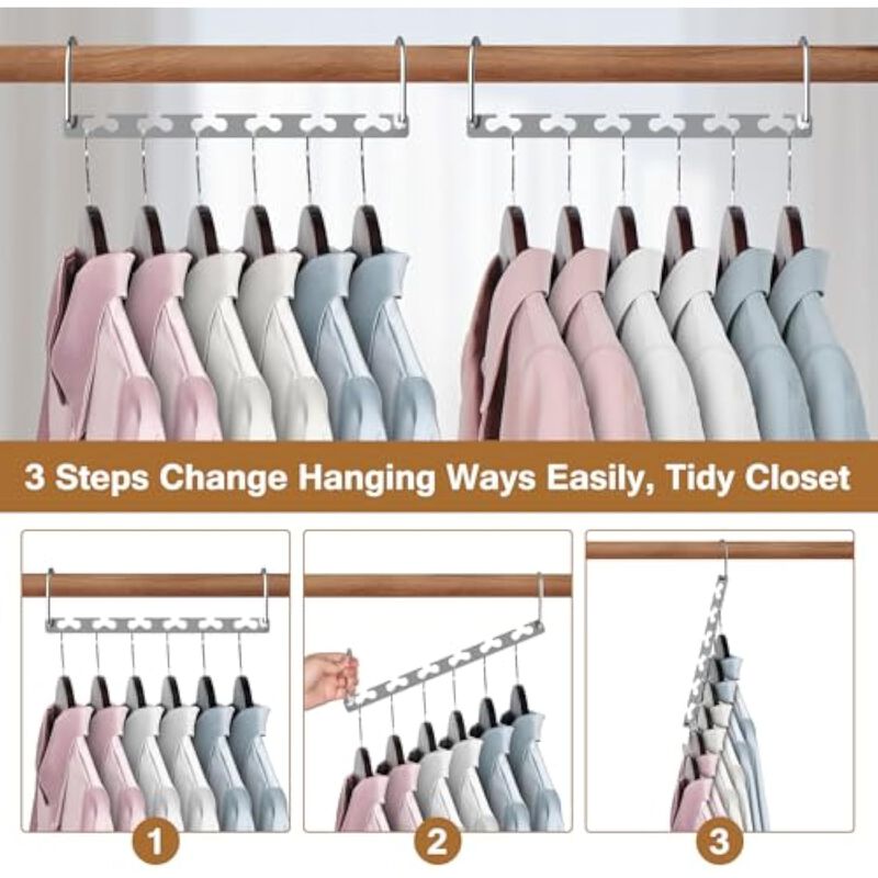12-Pack Shoe Slots Organizer | Adjustable 3-Level Shoe Stacker Space Savers image number 2