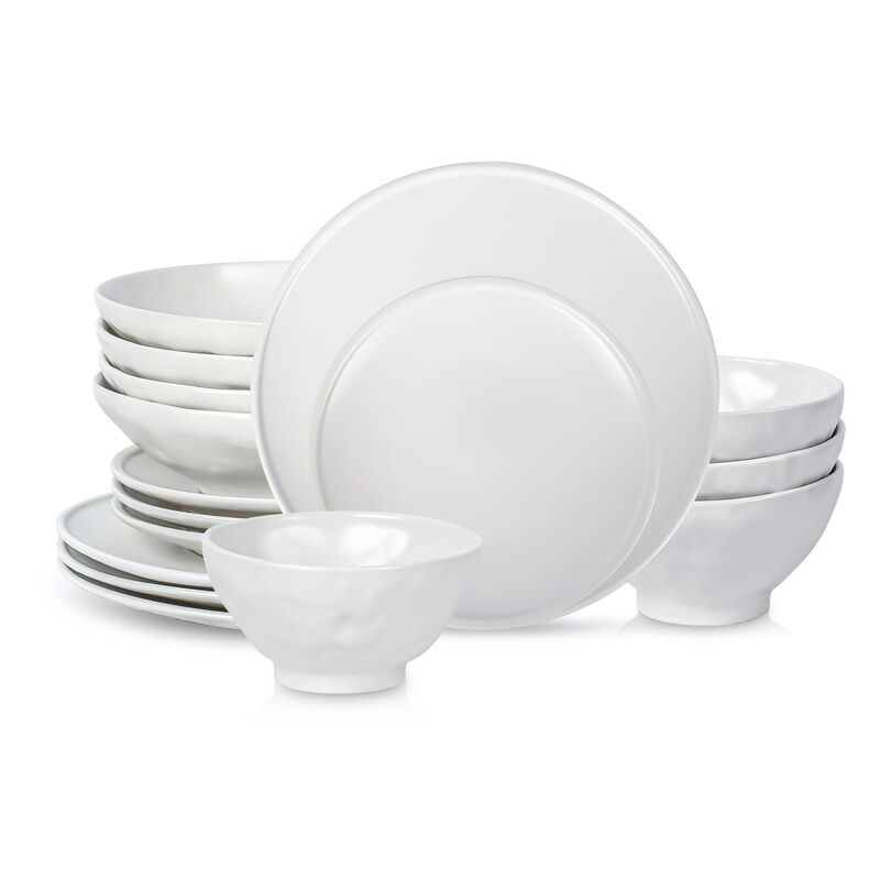 Stone by Mercer Project NENDO Stoneware 16 Piece Dinnerware Set