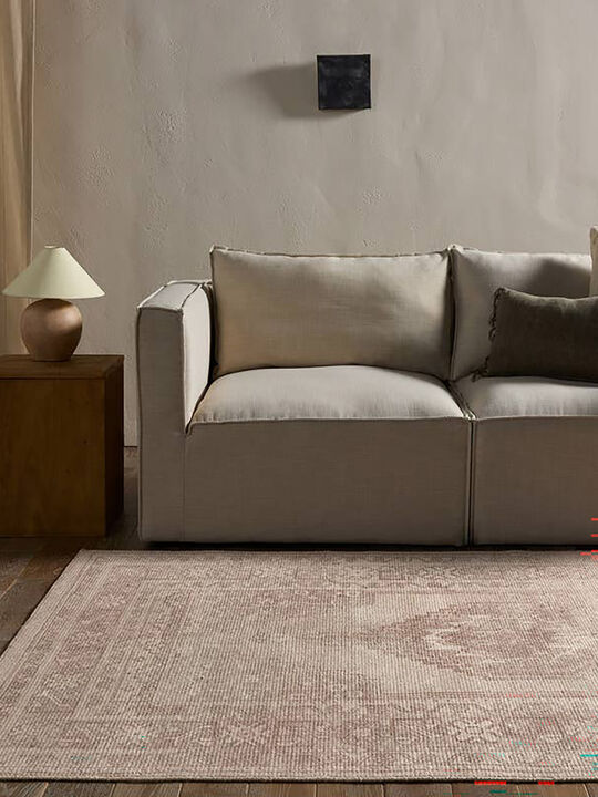 Theo Bown Tan/Taupe 7'9" x 9'9" Rug