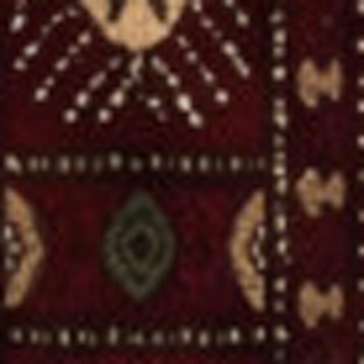HomeRoots Floral Medallion Runner Rug