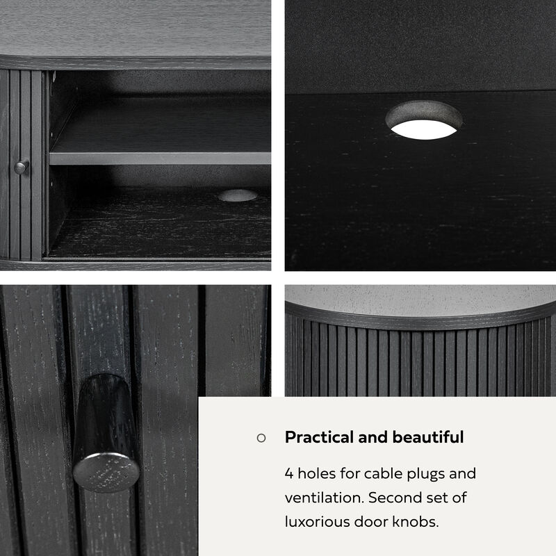 SLIDDO 55 TV Stand with storage.