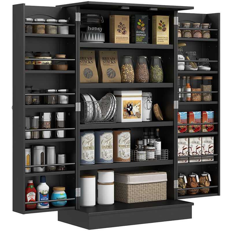 Hivvago Freestanding Kitchen Storage Cabinet with 5-Tier Shelving image number 0