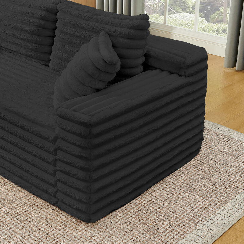 Snupdu 127" Cloud Couch Sectional image number 3