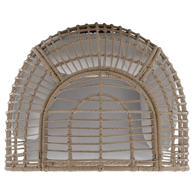 Spezia Gray Patio Egg Chair