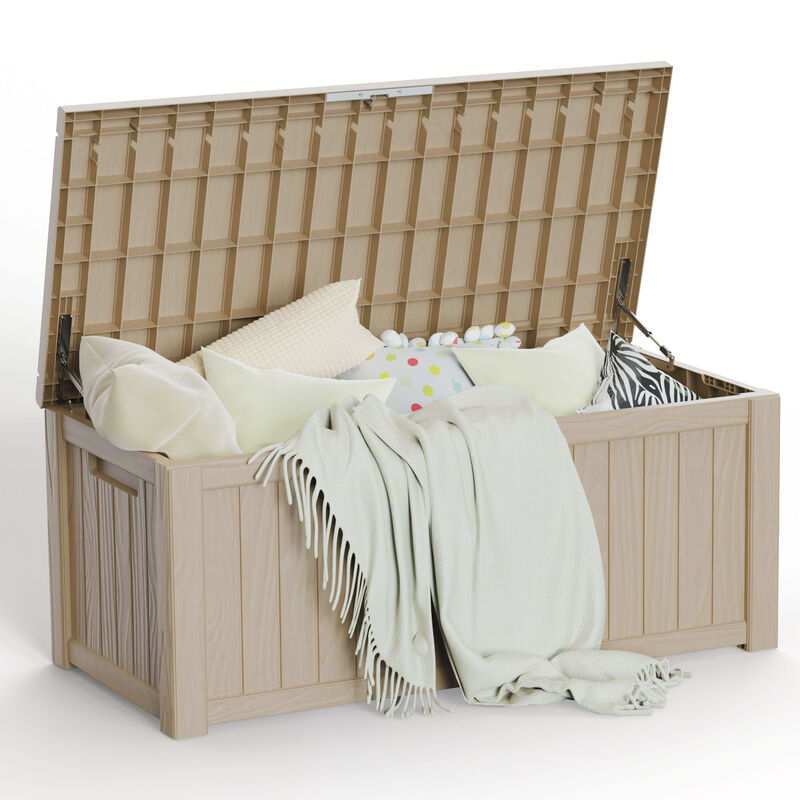 Mondawe 120 Gallon Resin Outdoor Storage Deck Box