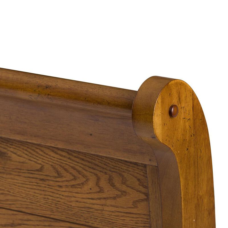 Liberty Furniture Grandpas Cabin King Sleigh Bed in Aged Oak image number 3