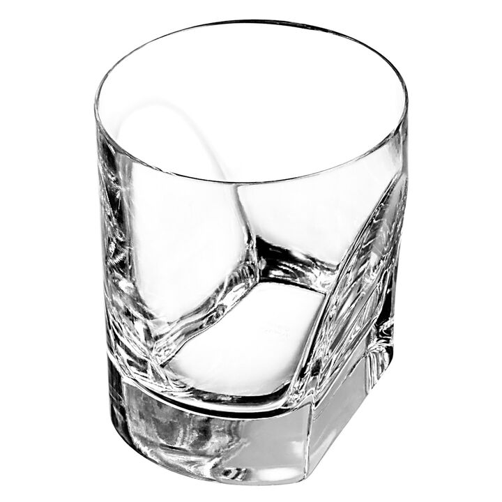 Double Old Fashion Glass CONVERSAZIONE Set of 4