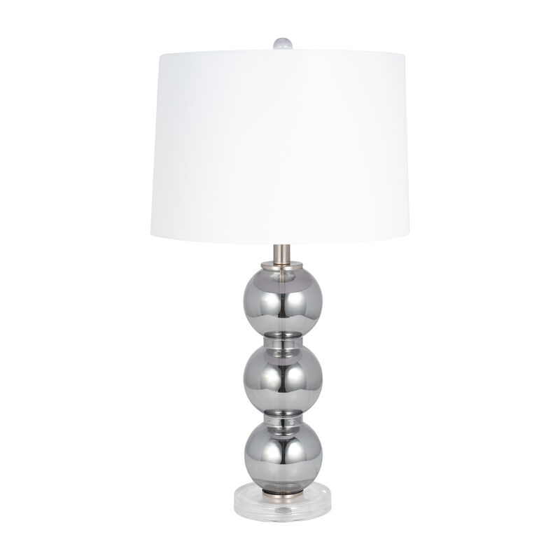Glass 28" Orbs Table Lamp, Smoke image number 0
