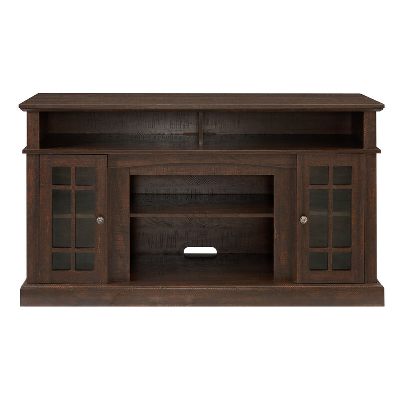 Streamdale Modern 65" TV Stand with Open/Closed Storage, Espresso