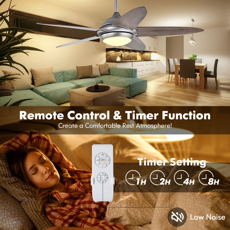Ceiling Fan with Lights and 3 Color Modes for Adjustable Lighting image number 5
