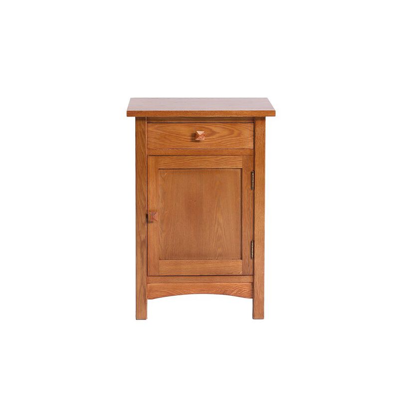 Crafters and Weavers Mission 1 Door 1 Drawer Nightstand - Michael's Cherry