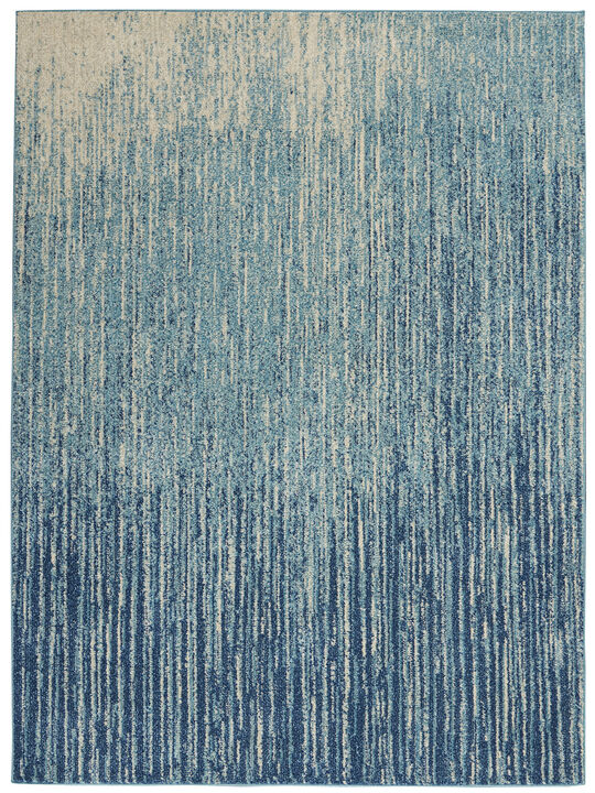 Passion PSN09 Navy/Light Blue 3'9" x 5'9" Rug