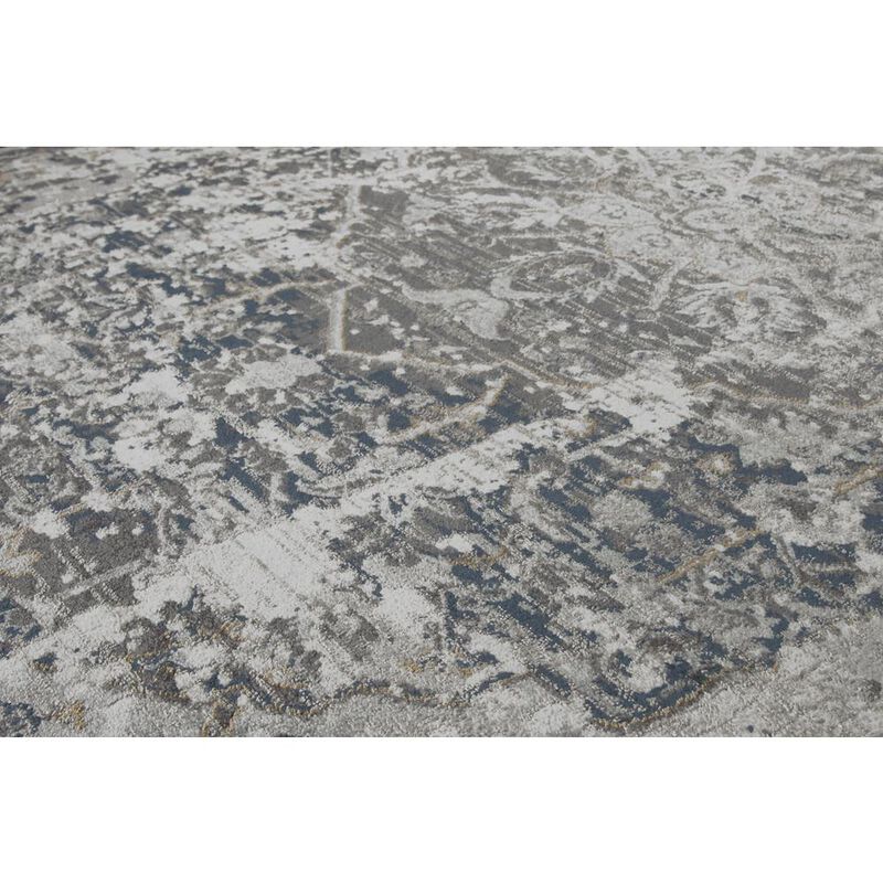 Power Loomed Cut Pile Polypropylene/ Polyester Rug, 2'7" x 8'