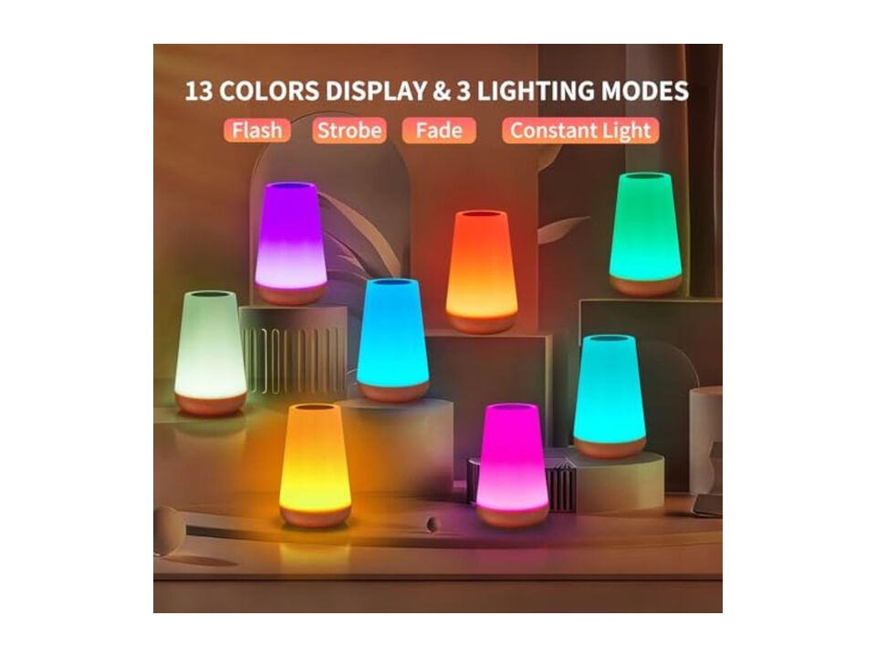 Dimmable Remote Control Portable Desk Lamp For Living Room Bedroom Bedside