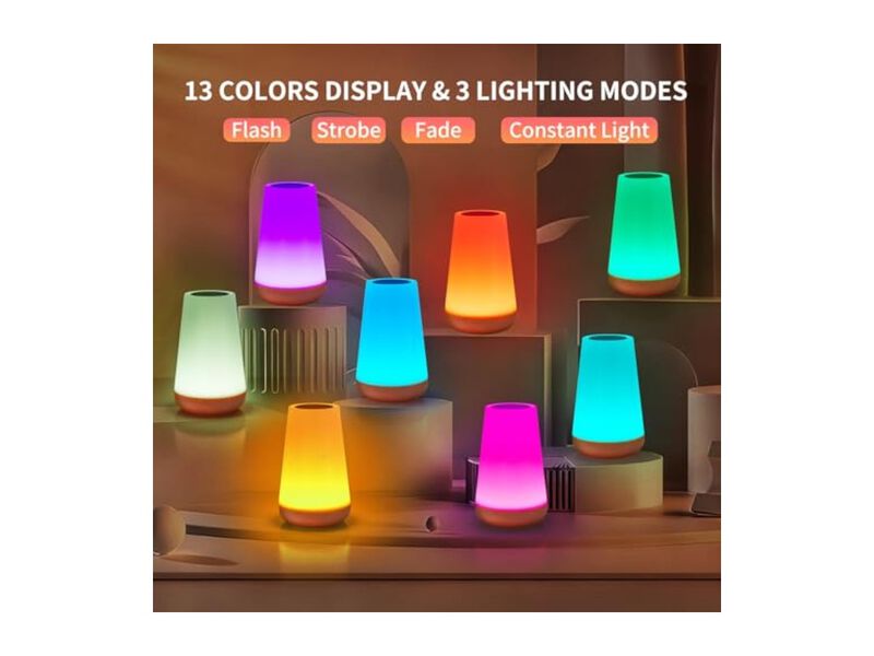 Dimmable Remote Control Portable Desk Lamp For Living Room Bedroom Bedside image number 1