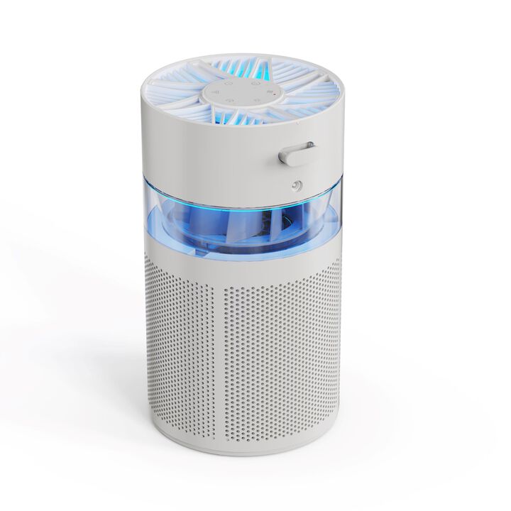 Crane True HEPA Air Purifier, Up To 200 Sq. Ft., With Aroma Tray, Night Light, Adjustable Fan Speed and Timer Function